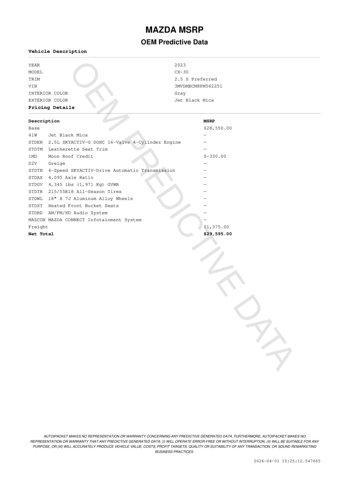 used 2023 Mazda CX-30 car, priced at $23,571