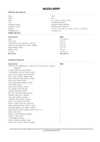 used 2025 Mazda CX-5 car, priced at $38,286