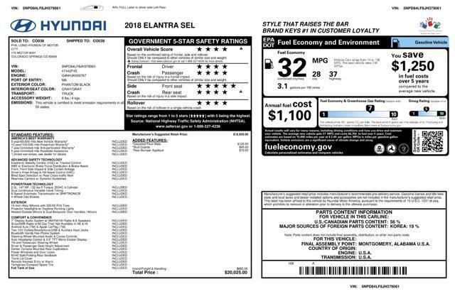 used 2018 Hyundai Elantra car, priced at $9,900