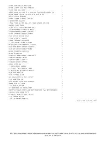 new 2026 Mazda CX-50 Hybrid car, priced at $39,783