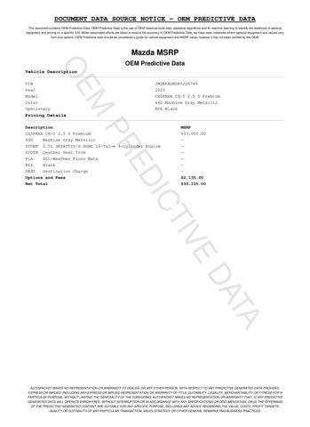 used 2023 Mazda CX-5 car, priced at $27,573