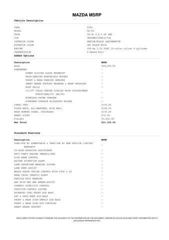 new 2026 Mazda CX-30 car, priced at $30,493