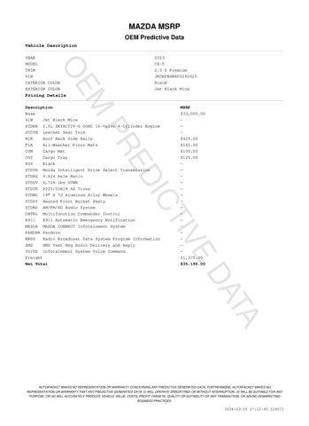 used 2023 Mazda CX-5 car, priced at $26,914