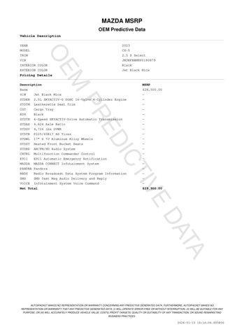 used 2023 Mazda CX-5 car, priced at $24,971