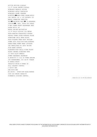 new 2026 Mazda CX-90 car, priced at $48,555