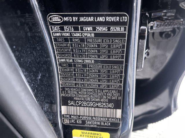 used 2016 Land Rover Discovery Sport car, priced at $10,900