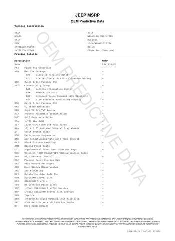 used 2014 Jeep Wrangler Unlimited car, priced at $20,954