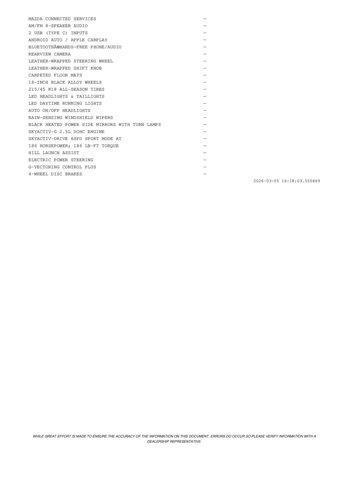 new 2026 Mazda Mazda3 car, priced at $25,551