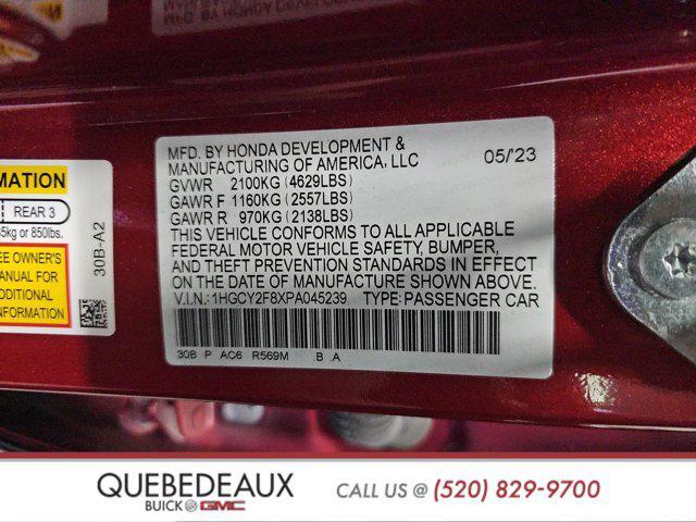 used 2023 Honda Accord Hybrid car, priced at $30,993