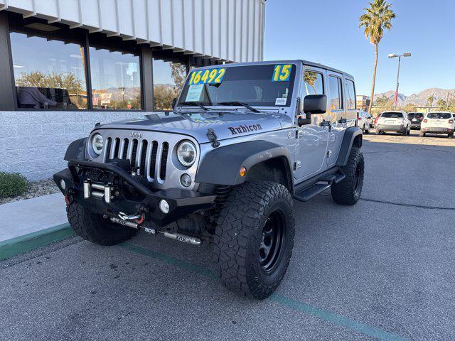 used 2015 Jeep Wrangler Unlimited car, priced at $15,491