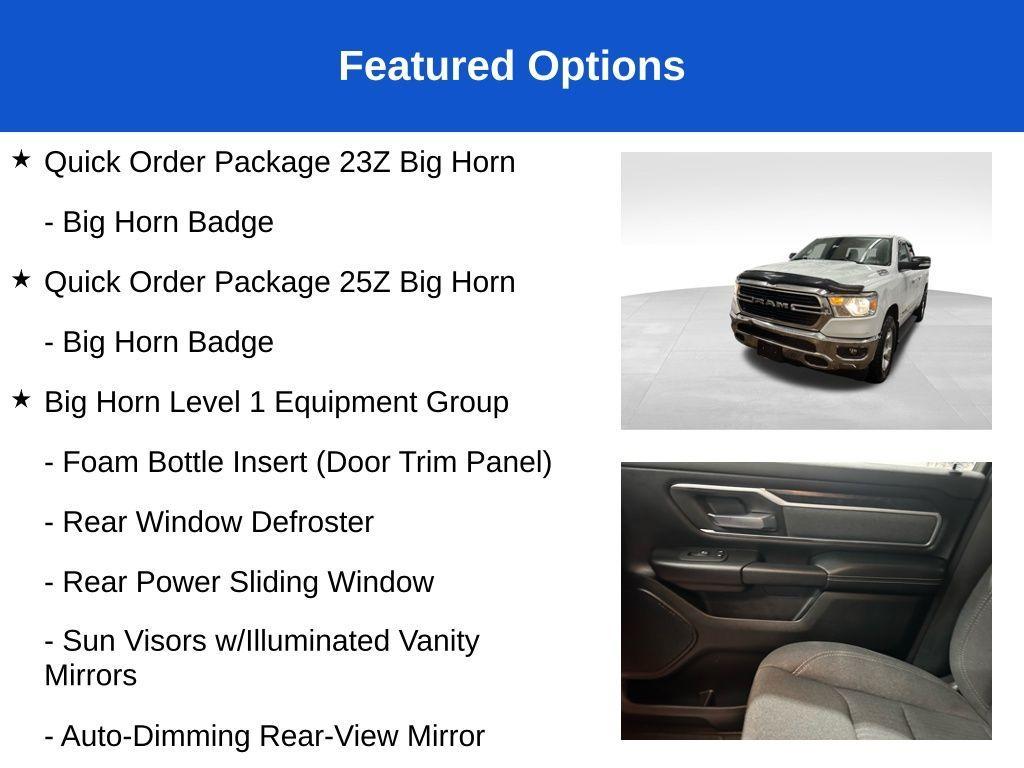 used 2021 Ram 1500 car, priced at $22,299