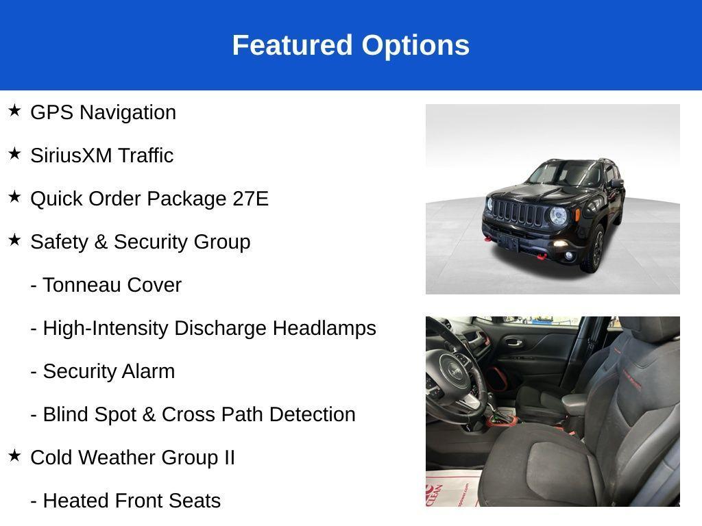 used 2017 Jeep Renegade car, priced at $13,999