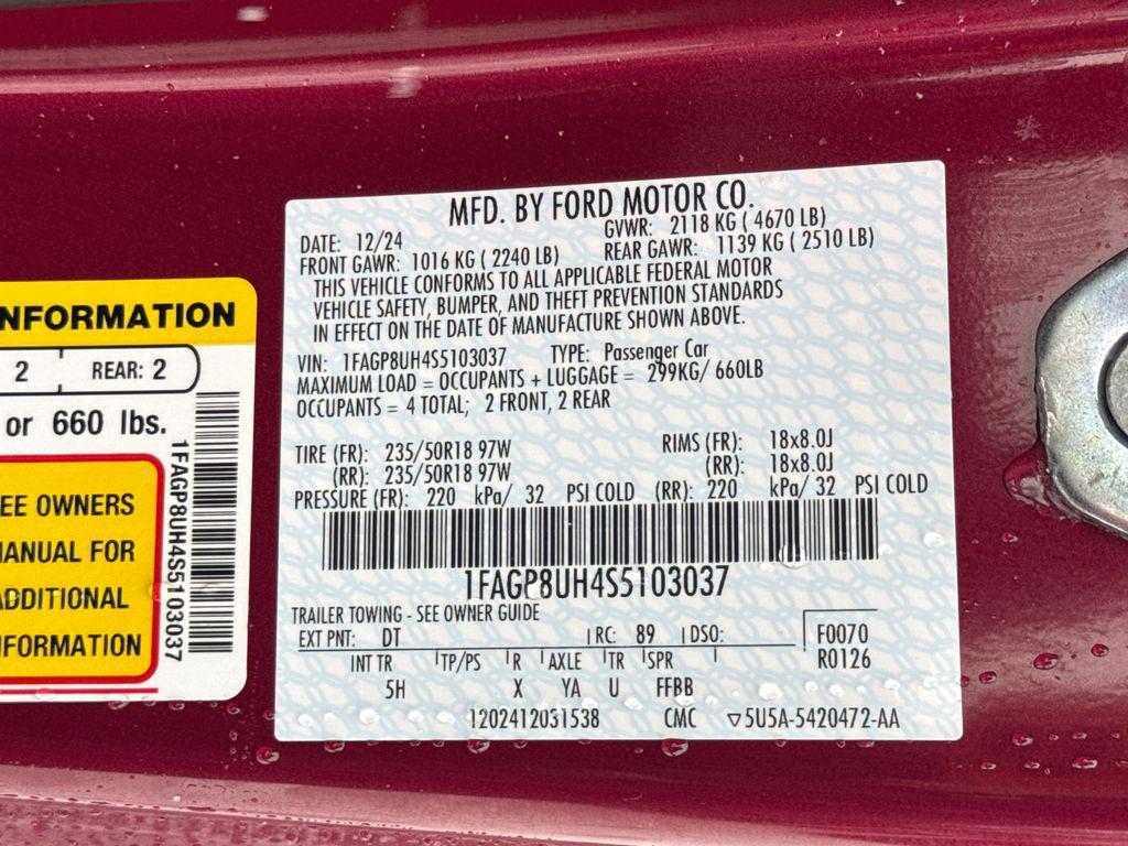 used 2025 Ford Mustang car, priced at $39,738