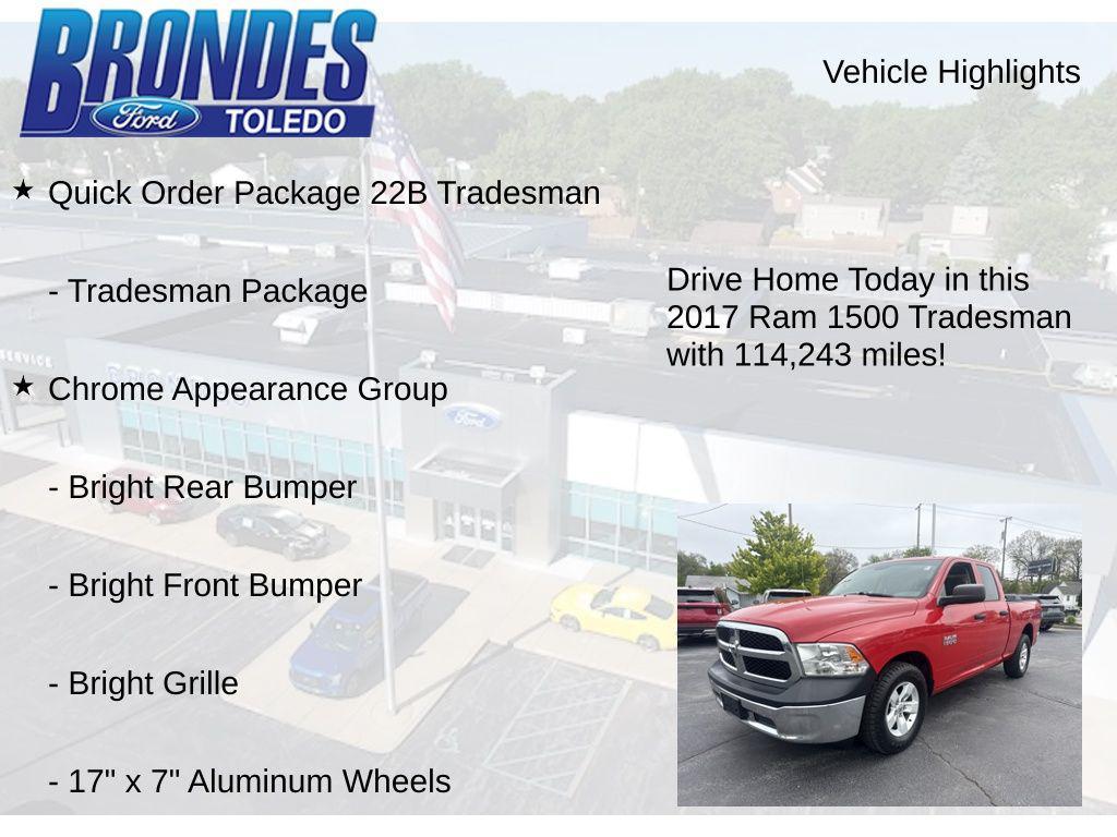 used 2017 Ram 1500 car, priced at $15,161
