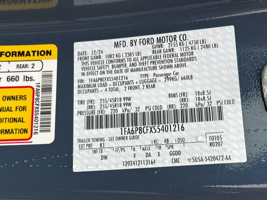 used 2025 Ford Mustang car, priced at $43,865