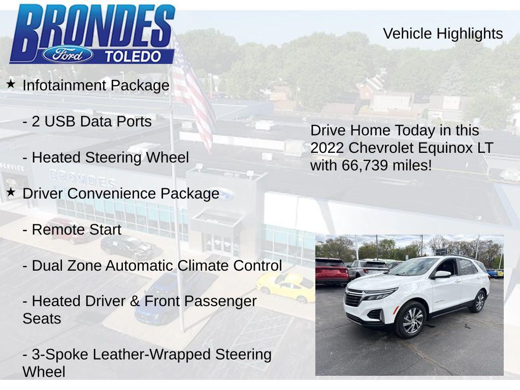 used 2022 Chevrolet Equinox car, priced at $18,344
