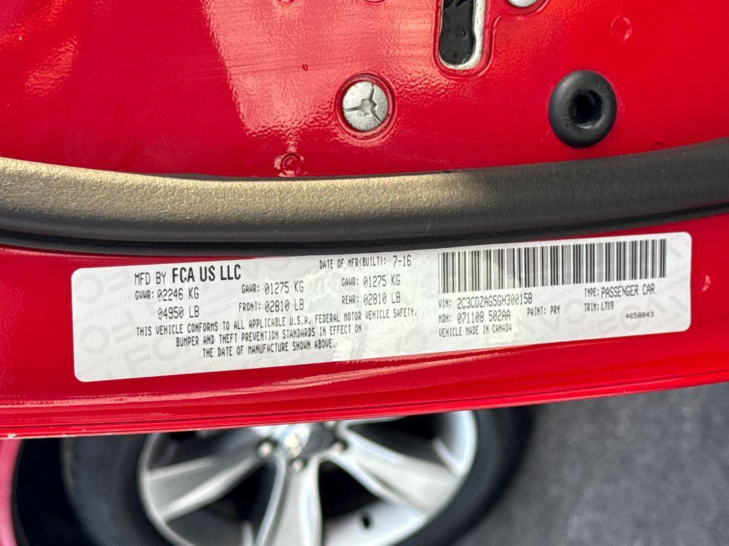 used 2016 Dodge Challenger car, priced at $12,649