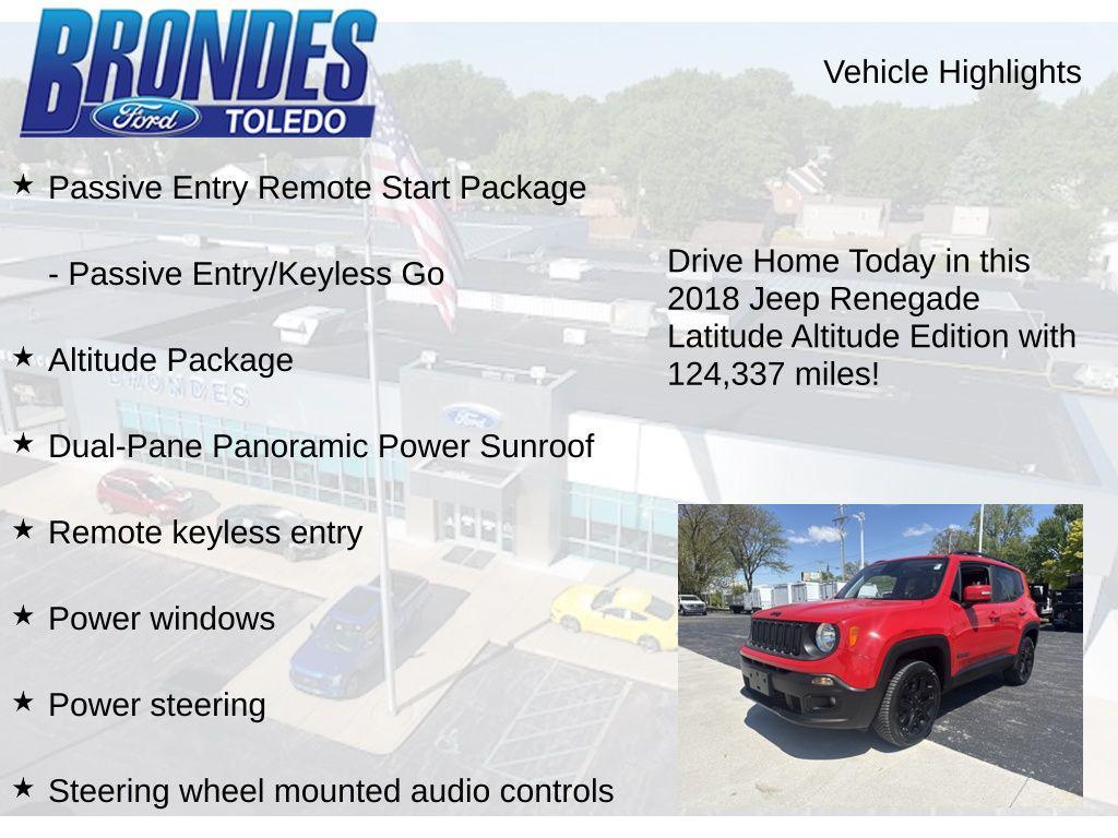 used 2018 Jeep Renegade car, priced at $11,168