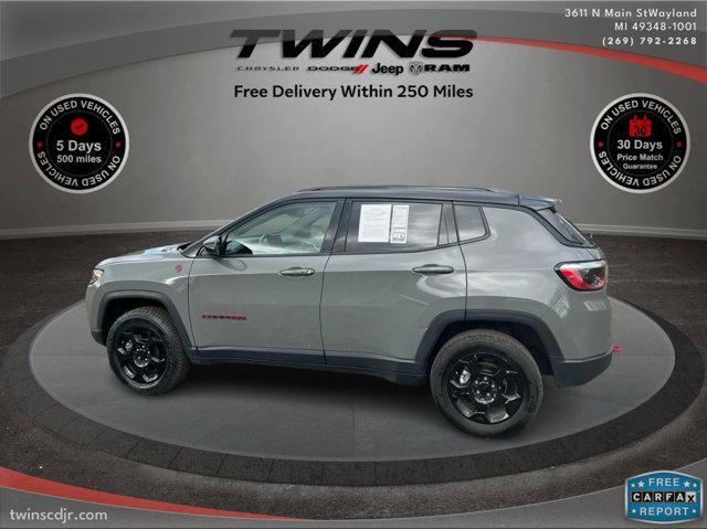 used 2023 Jeep Compass car, priced at $18,600