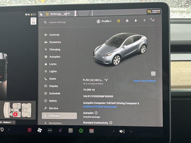 used 2021 Tesla Model Y car, priced at $21,600