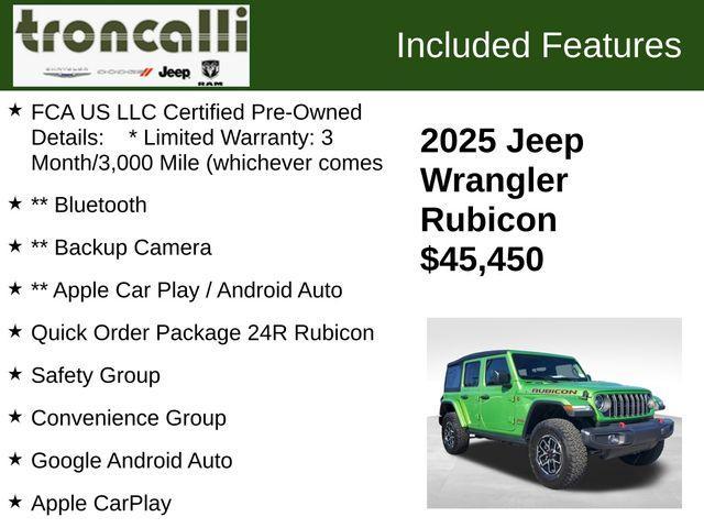 used 2025 Jeep Wrangler car, priced at $45,450