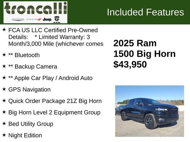 used 2025 Ram 1500 car, priced at $43,950