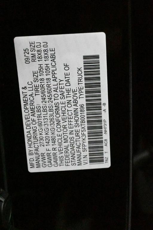 used 2026 Honda Ridgeline car, priced at $39,750