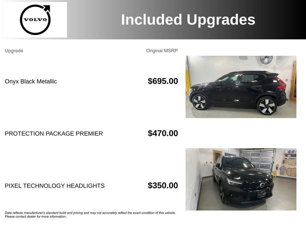 used 2023 Volvo XC40 Recharge Pure Electric car, priced at $34,995