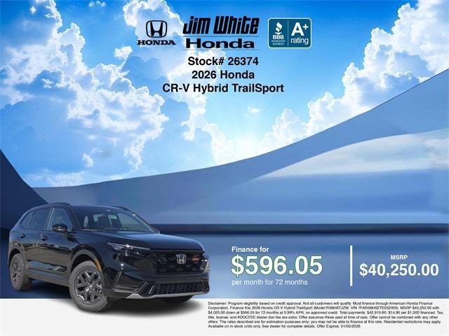 new 2026 Honda CR-V Hybrid car, priced at $40,000