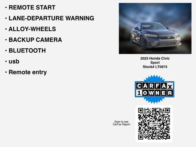 used 2023 Honda Civic car, priced at $23,700
