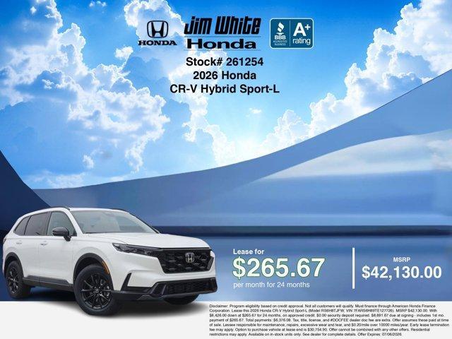 new 2026 Honda CR-V Hybrid car, priced at $41,130