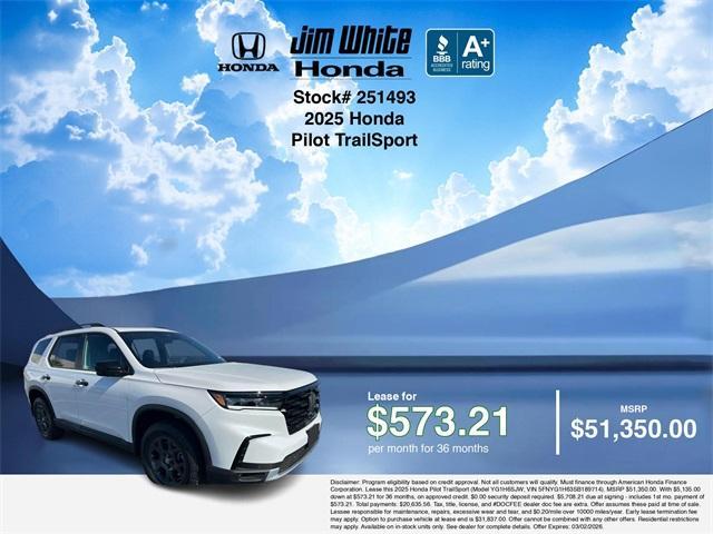 new 2025 Honda Pilot car, priced at $49,850