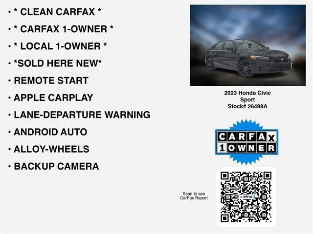 used 2023 Honda Civic car, priced at $23,683