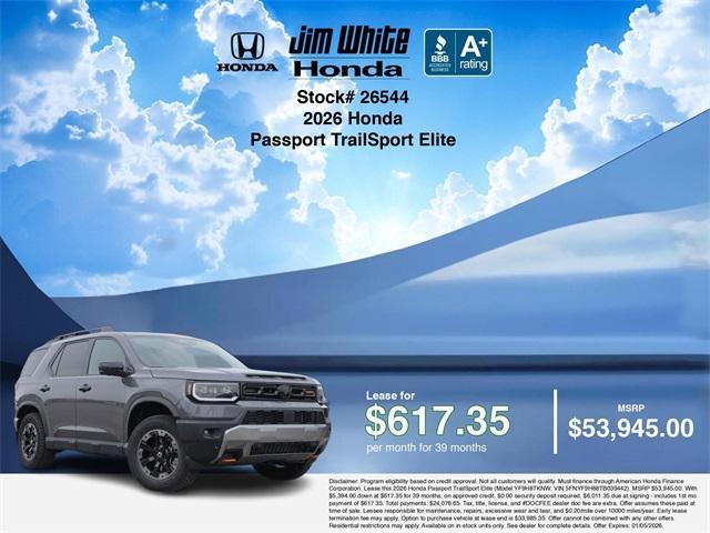 new 2026 Honda Passport car, priced at $53,695