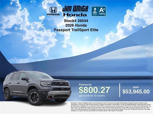 new 2026 Honda Passport car, priced at $53,695