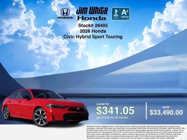 new 2026 Honda Civic Hybrid car, priced at $33,240