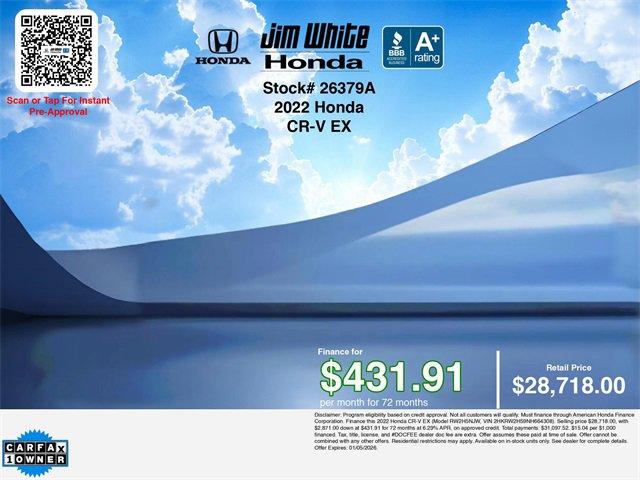 used 2022 Honda CR-V car, priced at $27,041