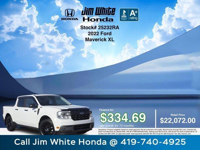 used 2022 Ford Maverick car, priced at $21,913