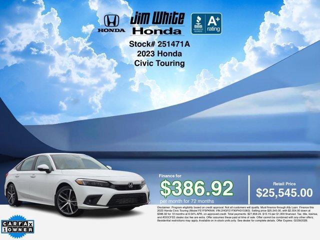 used 2023 Honda Civic car, priced at $24,788