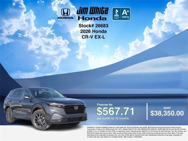 new 2026 Honda CR-V car, priced at $38,100