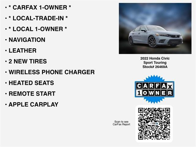 used 2022 Honda Civic car, priced at $24,695