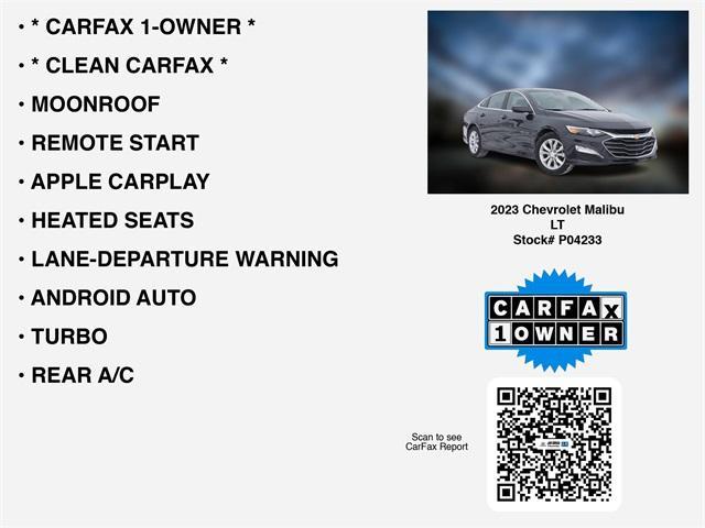 used 2023 Chevrolet Malibu car, priced at $17,480