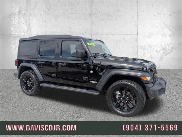 used 2021 Jeep Wrangler Unlimited car, priced at $22,954