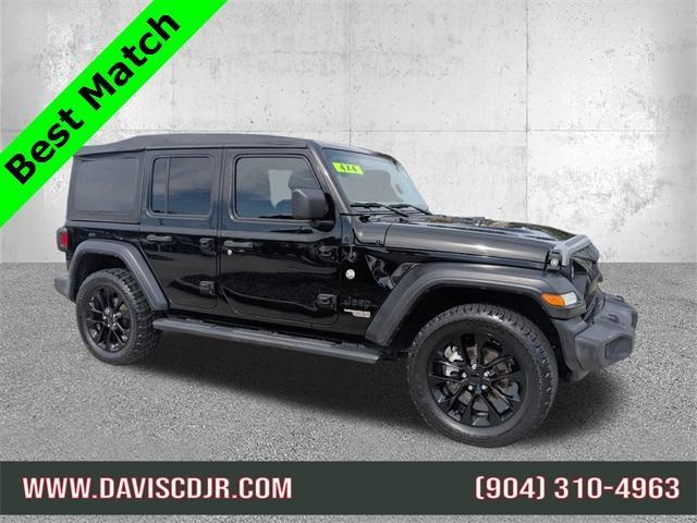 used 2021 Jeep Wrangler Unlimited car, priced at $22,954