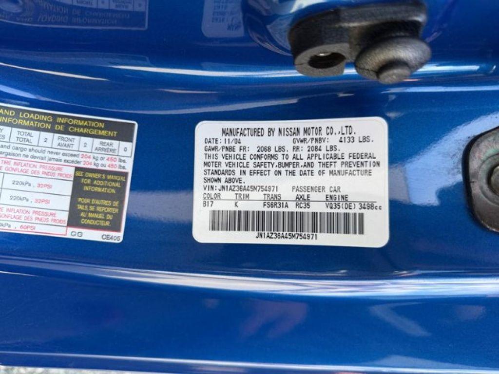 used 2005 Nissan 350Z car, priced at $19,995