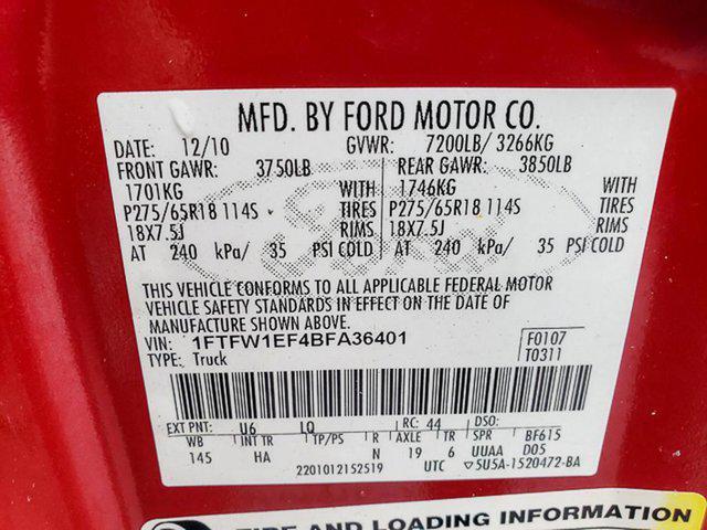 used 2011 Ford F-150 car, priced at $8,500