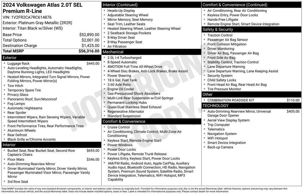 used 2024 Volkswagen Atlas car, priced at $41,699
