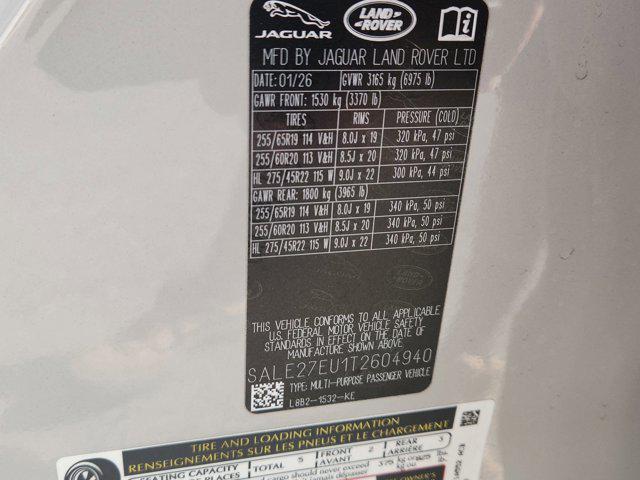 new 2026 Land Rover Defender car, priced at $87,621