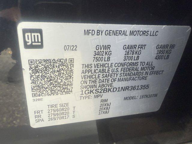 used 2022 GMC Yukon car, priced at $47,495