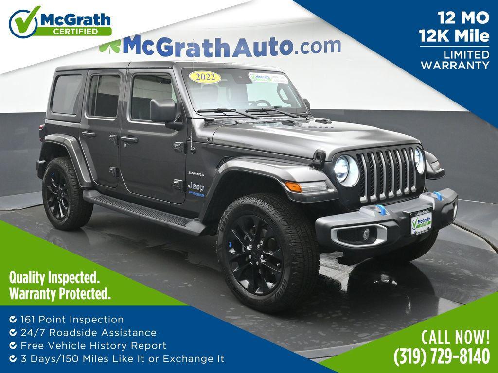 used 2022 Jeep Wrangler Unlimited 4xe car, priced at $28,755